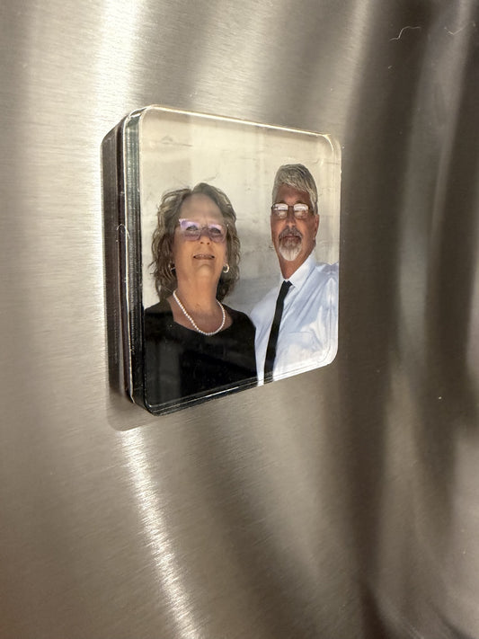 2" Square Acrylic Magnet